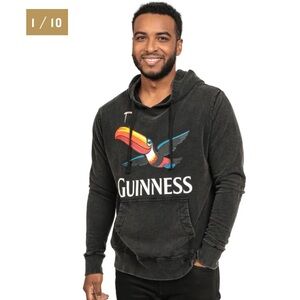 Guinness Premium Label Toucan Hoodie sz S